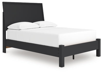 Ashley Danziar Black Full Panel Bed