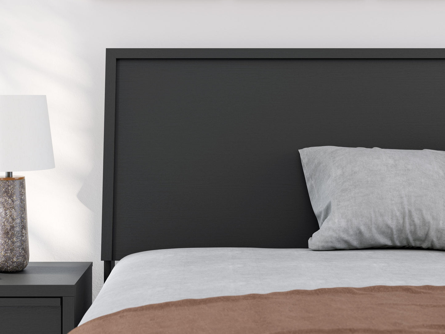 Ashley Danziar Black Full Panel Bed