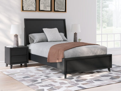 Ashley Danziar Black Full Panel Bed