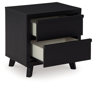 Ashley Danziar Black Nightstand
