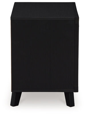 Ashley Danziar Black Nightstand