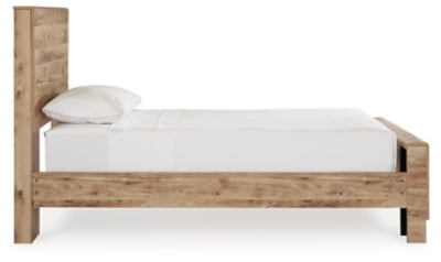 Ashley Hyanna Tan Brown Twin Panel Bed