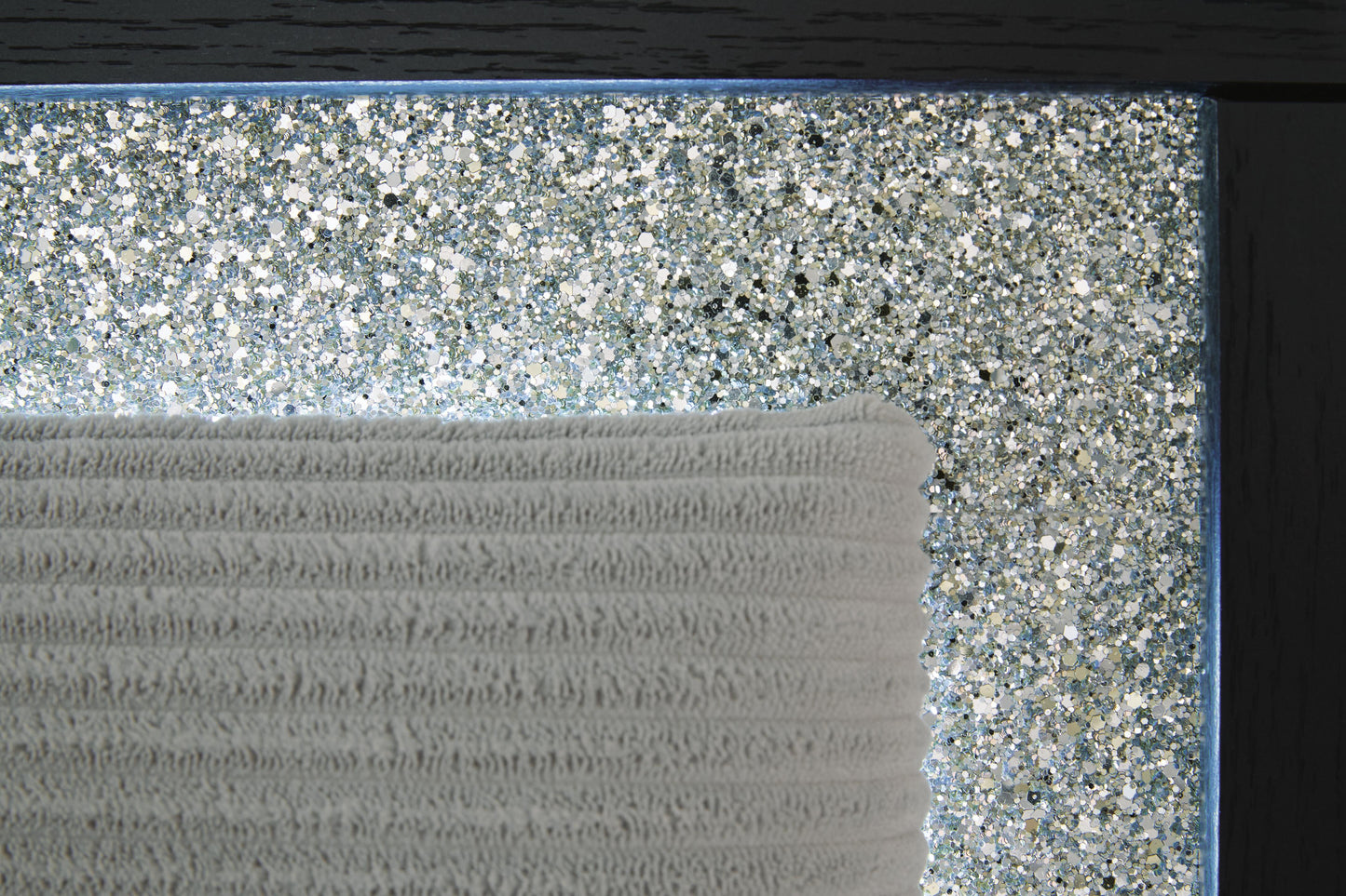 Ashley Raechalla Black Gray Queen Upholstered Panel Headboard