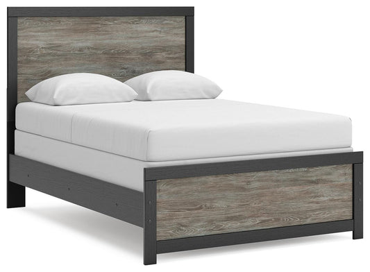 Ashley Jonnifer Black Gray Full Panel Bed
