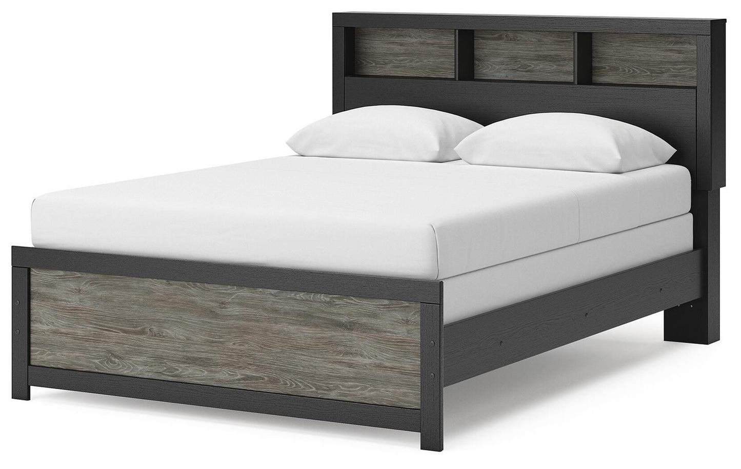 Ashley Jonnifer Black Gray Queen Bookcase Bed