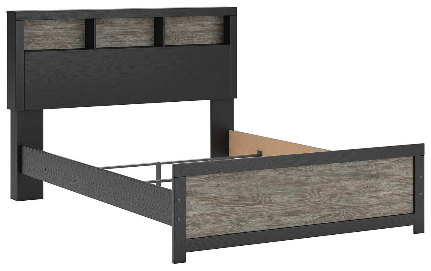 Ashley Jonnifer Black Gray Queen Bookcase Bed