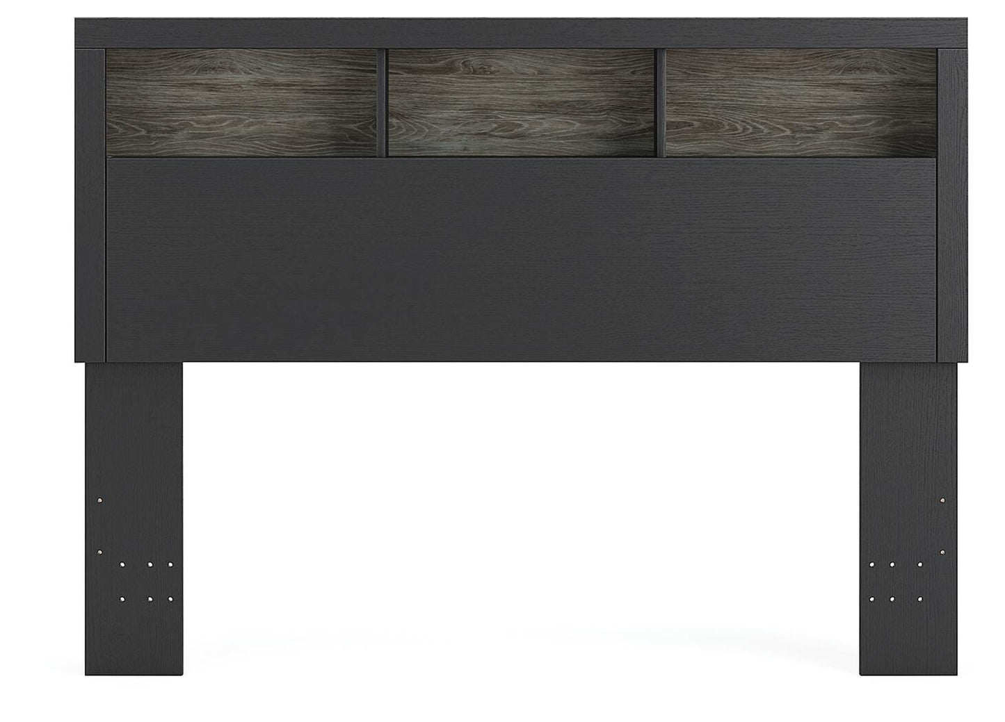 Ashley Jonnifer Black Gray Queen Bookcase Headboard