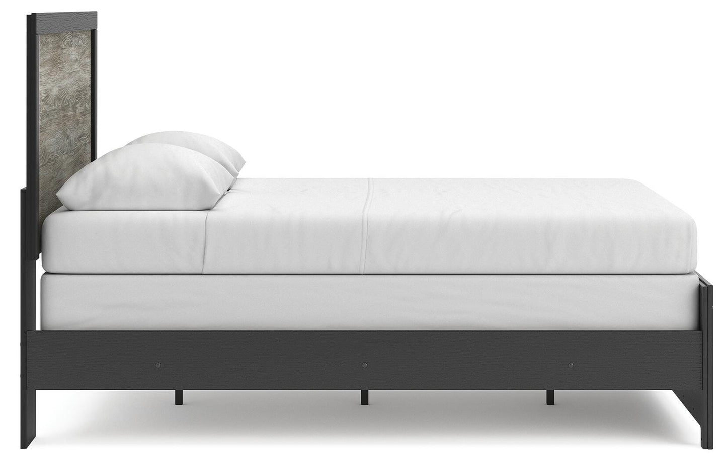 Ashley Jonnifer Black Gray Queen Panel Bed