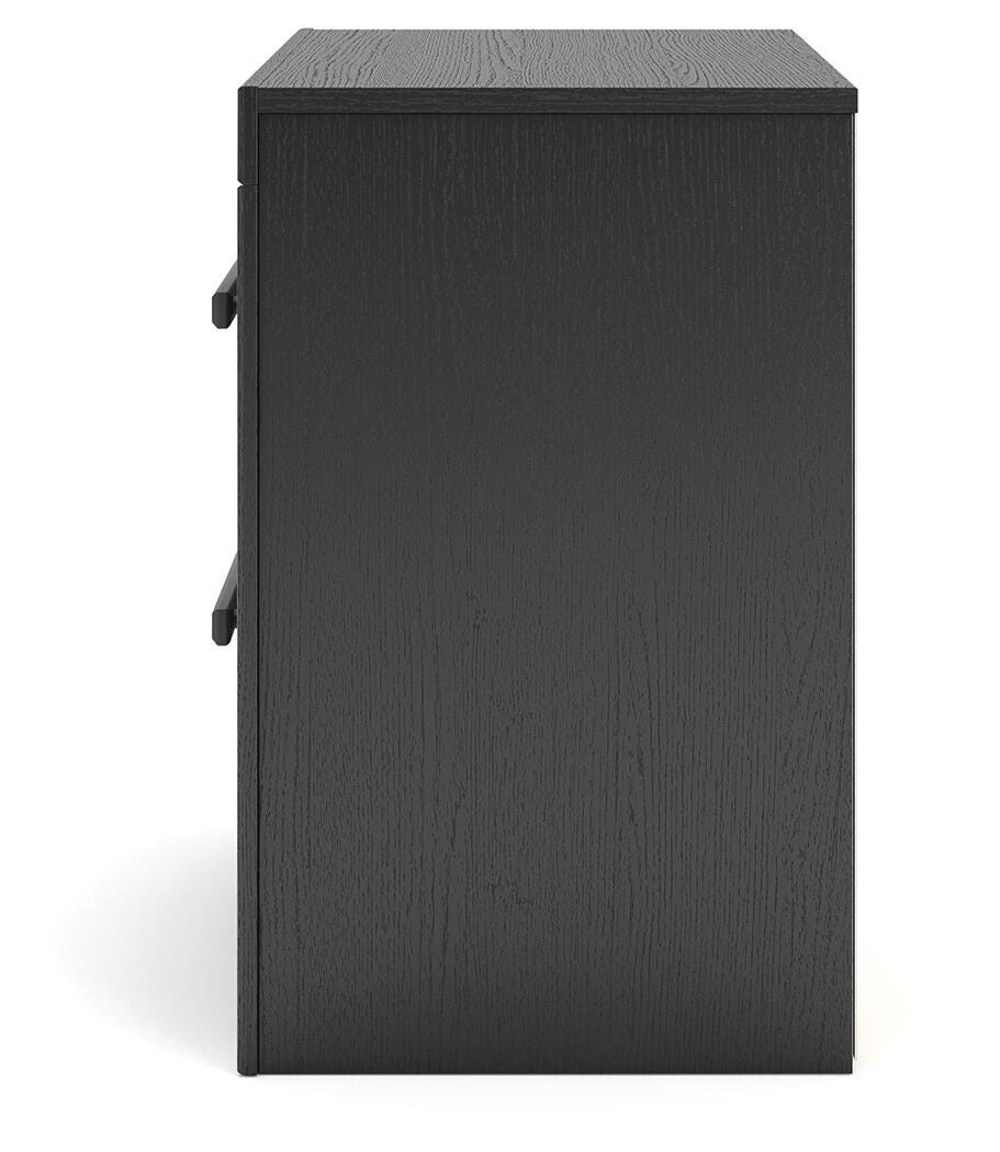 Ashley Jonnifer Black Gray Nightstand