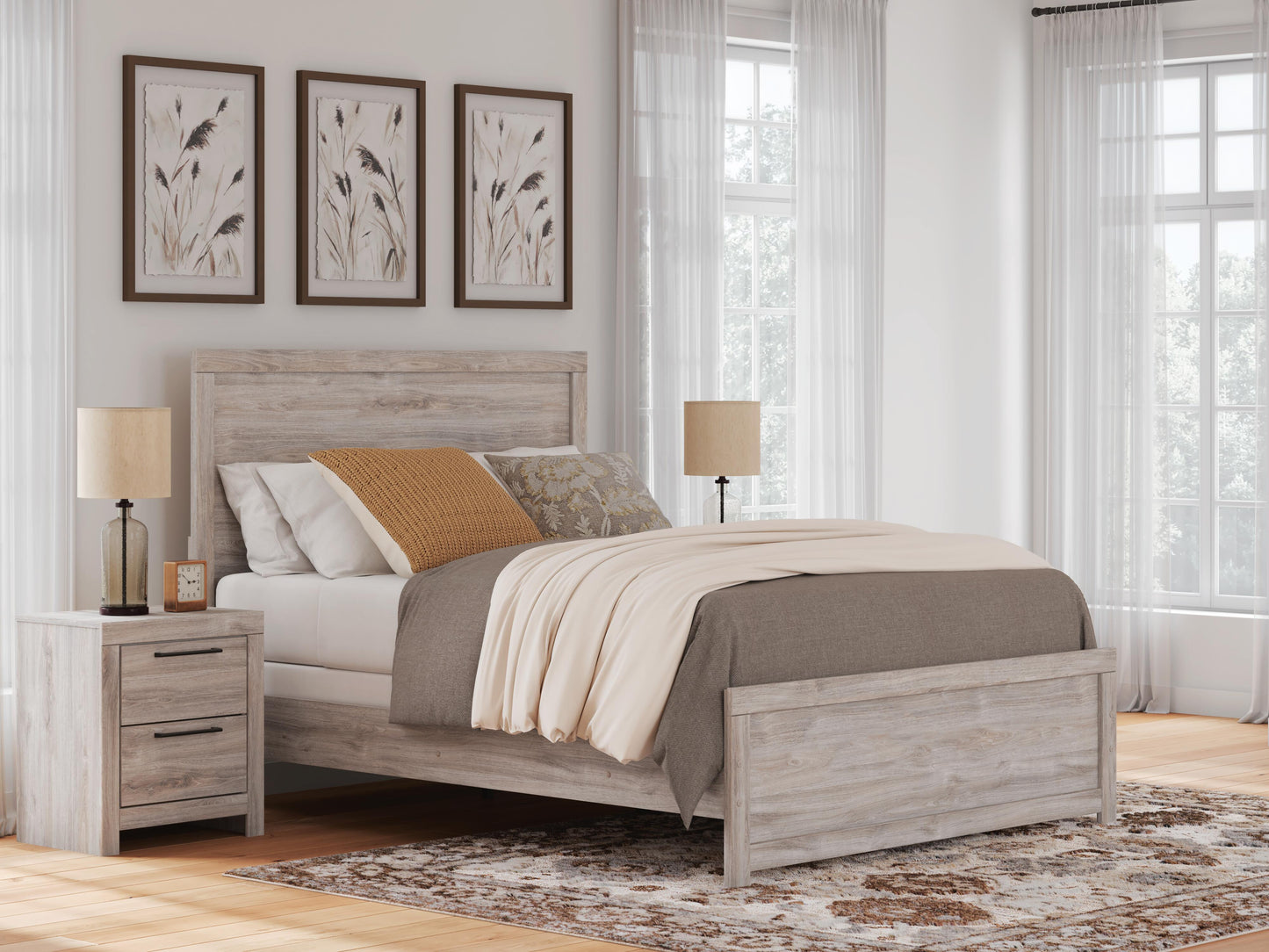 Ashley Jonnifer Gray Queen Panel Bed