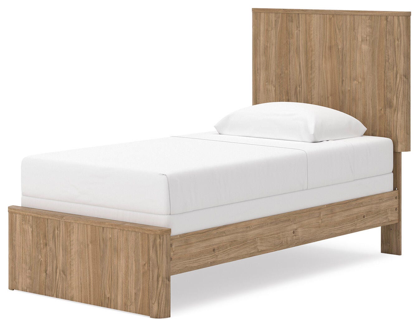 Ashley Dovander Warm Natural Brown Twin Panel Bed