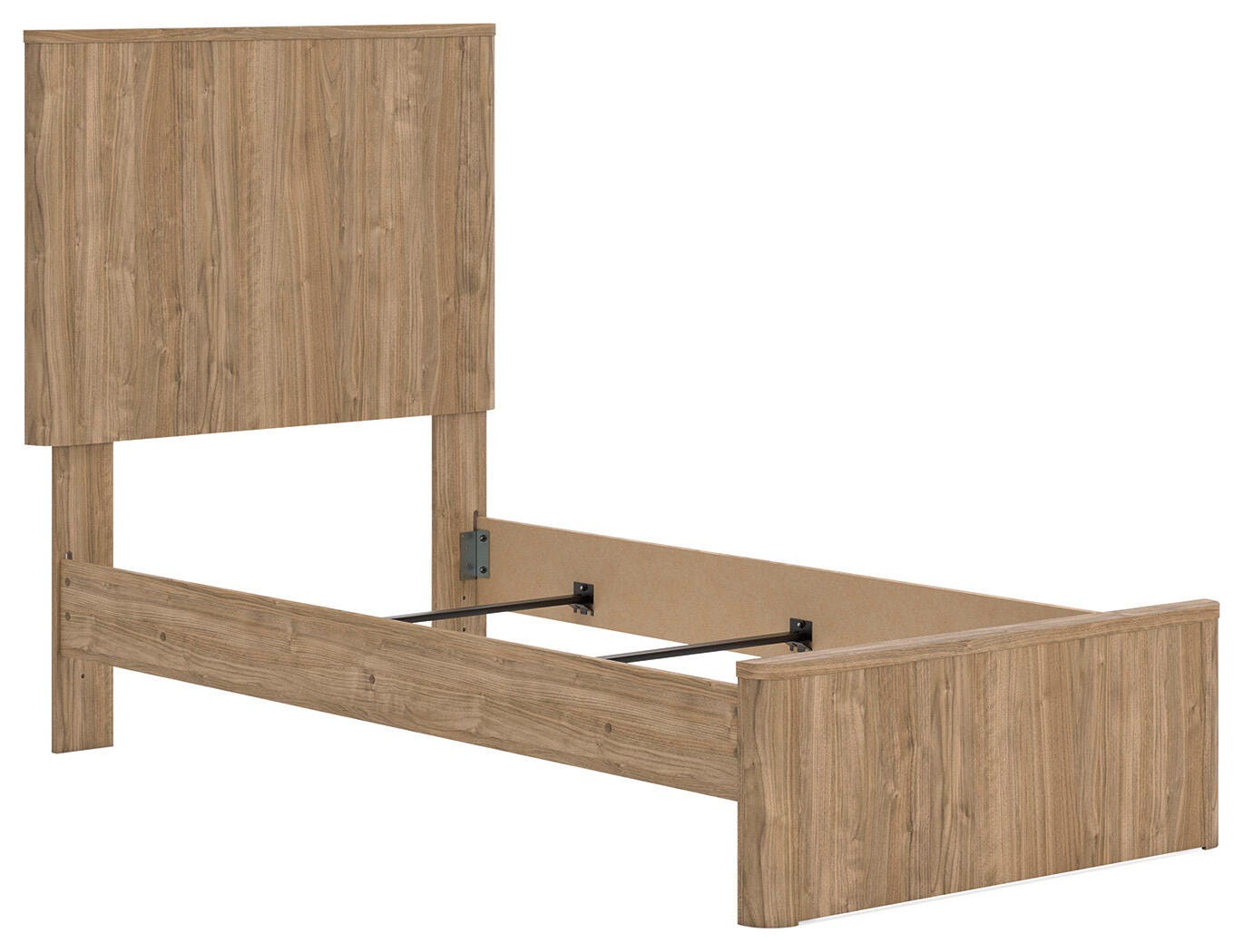 Ashley Dovander Warm Natural Brown Twin Panel Bed