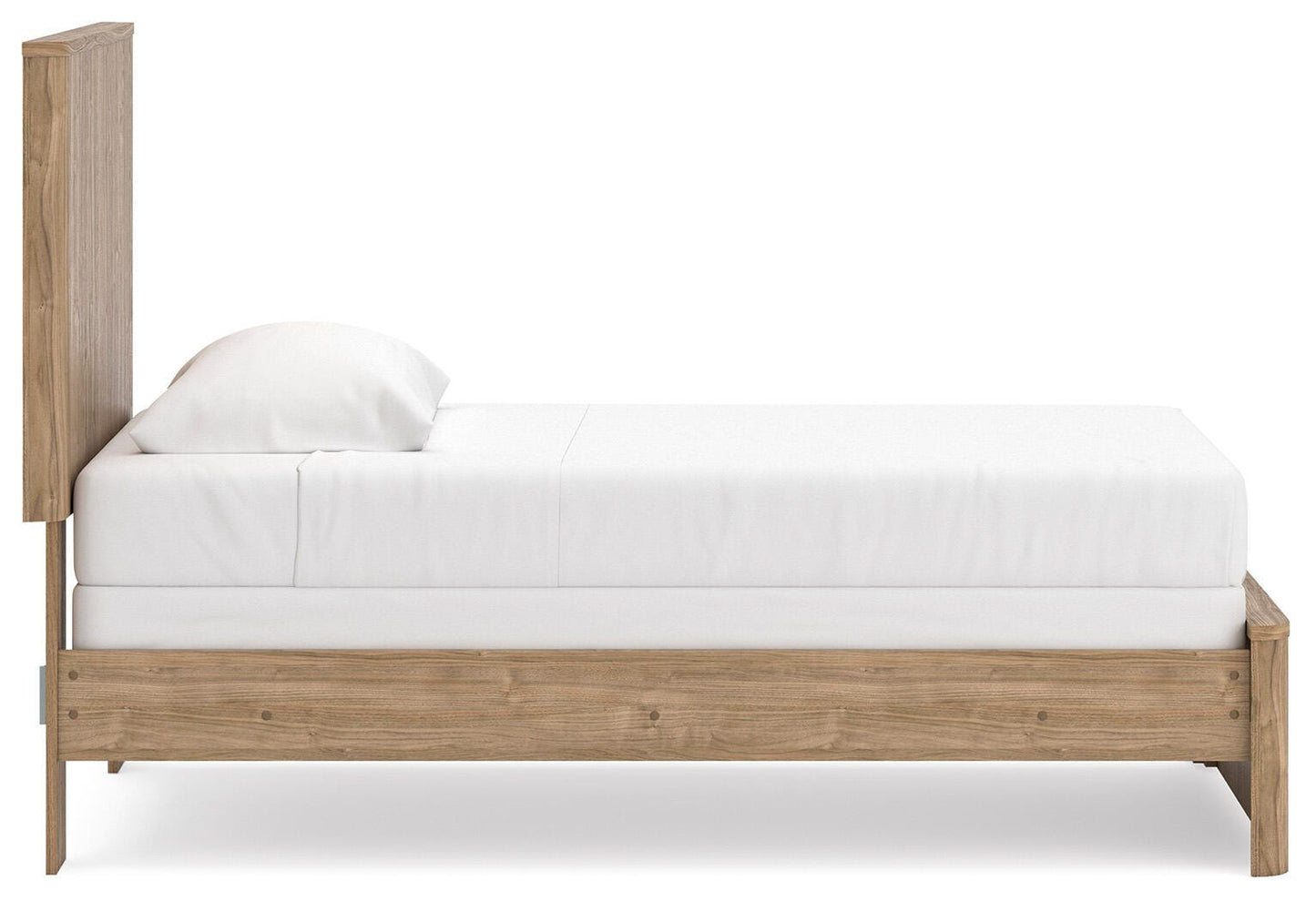 Ashley Dovander Warm Natural Brown Twin Panel Bed