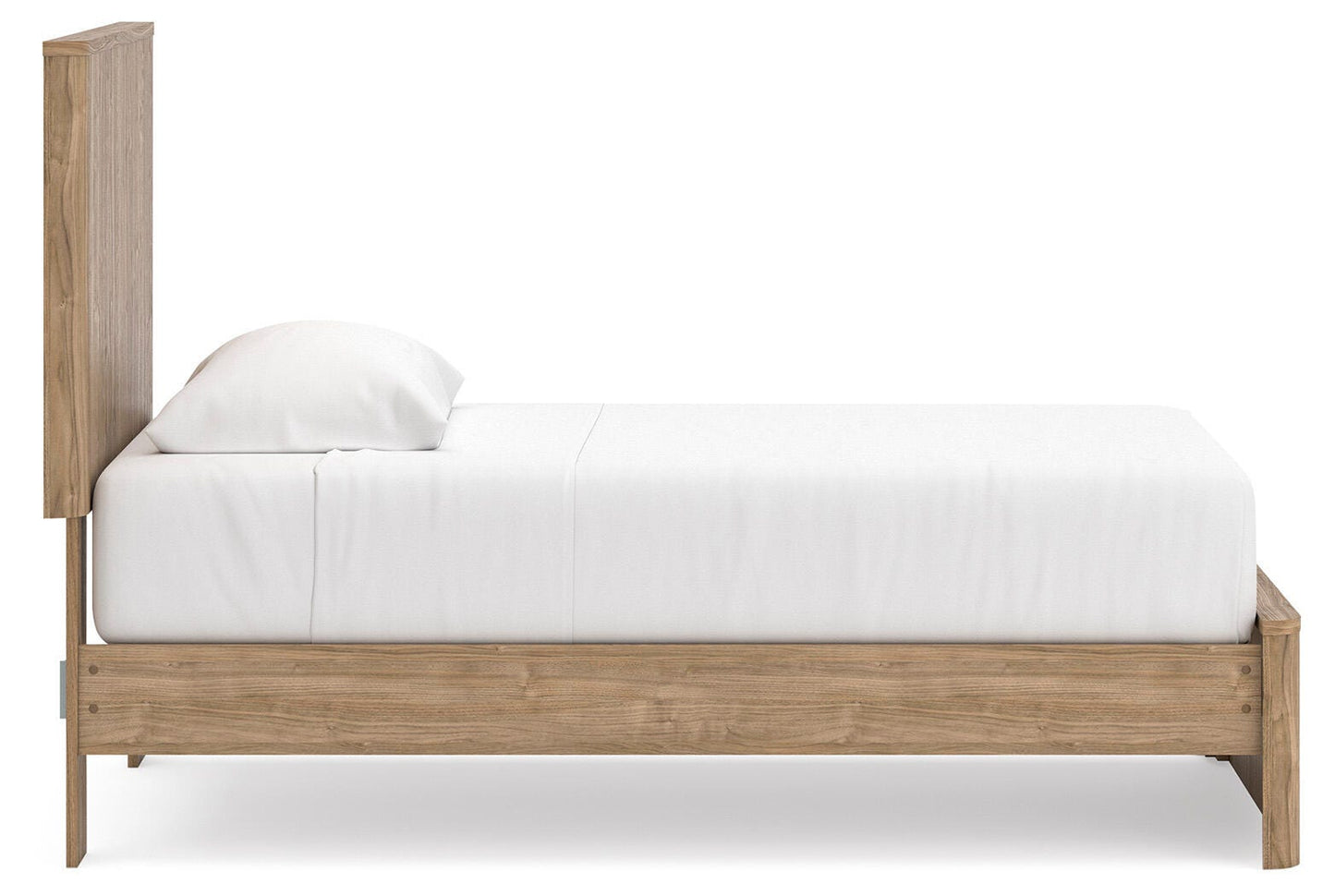 Ashley Dovander Warm Natural Brown Twin Panel Platform Bed