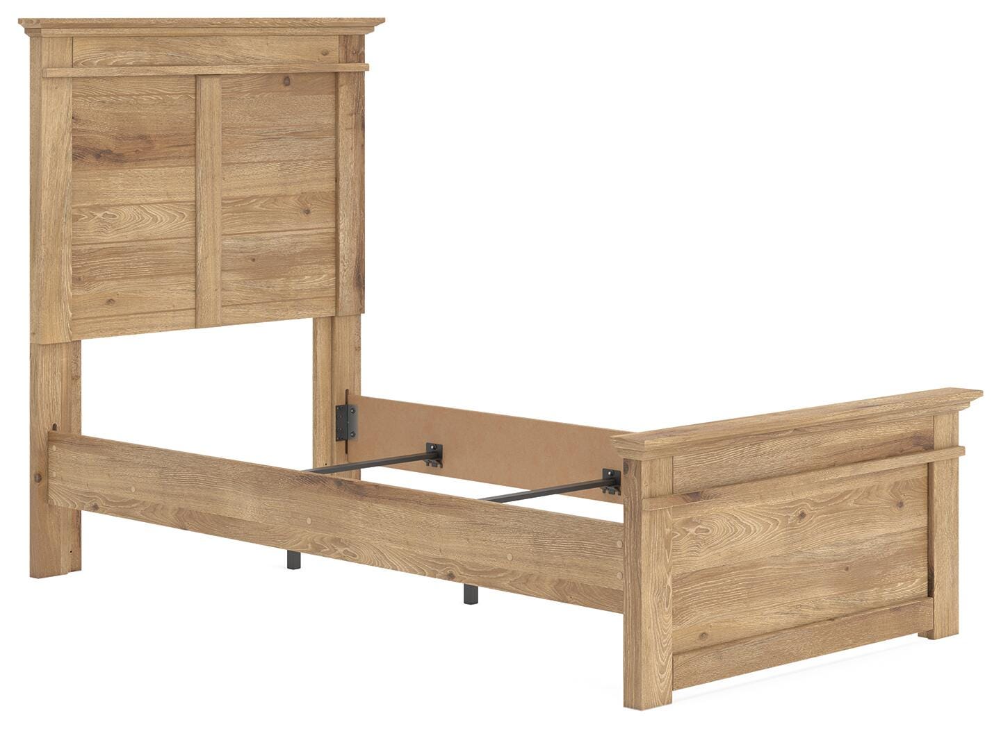 Ashley Fenderport Tan Twin Panel Bed