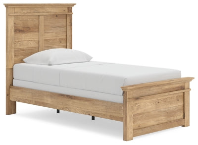 Ashley Fenderport Tan Twin Panel Bed