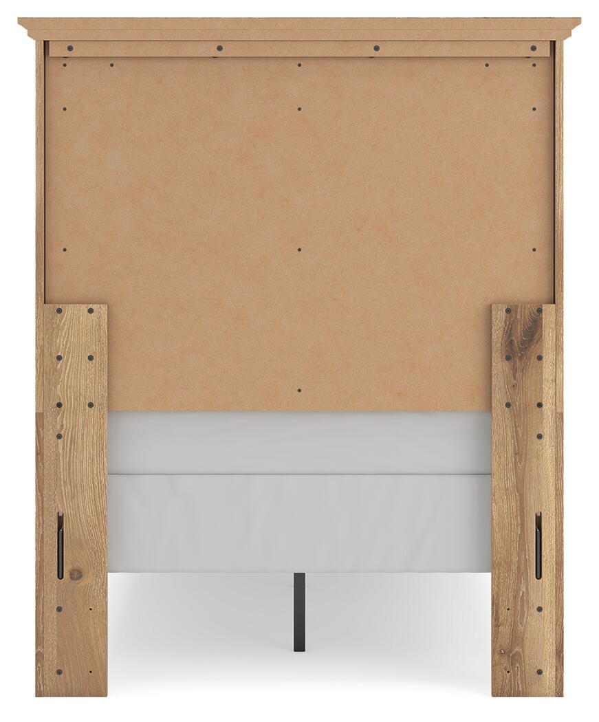 Ashley Fenderport Tan Twin Panel Bed