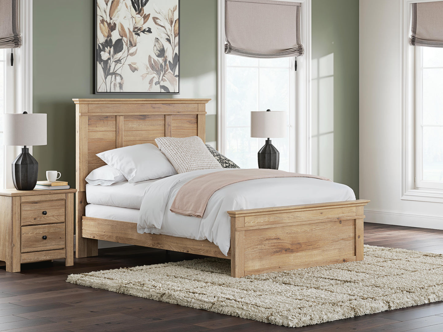 Ashley Fenderport Tan Full Panel Bed