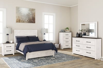 Ashley Gerridan White Gray Full Panel Bed