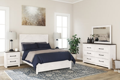 Ashley Gerridan White Gray Full Panel Bed