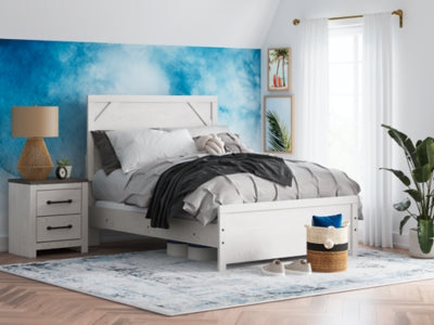 Ashley Gerridan White Gray Full Panel Bed