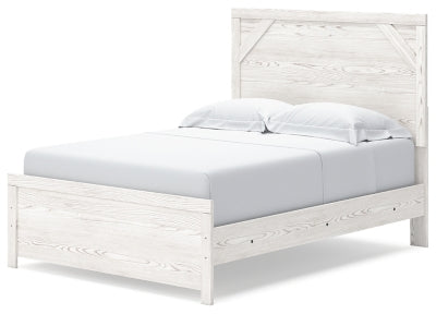 Ashley Gerridan White Gray Full Panel Bed