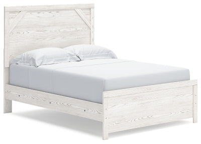 Ashley Gerridan White Gray Full Panel Bed
