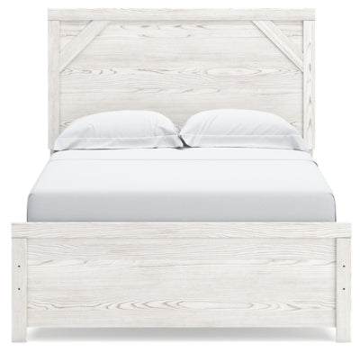 Ashley Gerridan White Gray Full Panel Bed