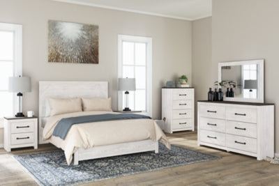 Ashley Gerridan White Gray Queen Panel Bed