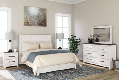 Ashley Gerridan White Gray Nightstand