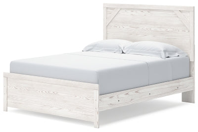 Ashley Gerridan White Gray Queen Panel Bed