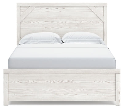 Ashley Gerridan White Gray Queen Panel Bed