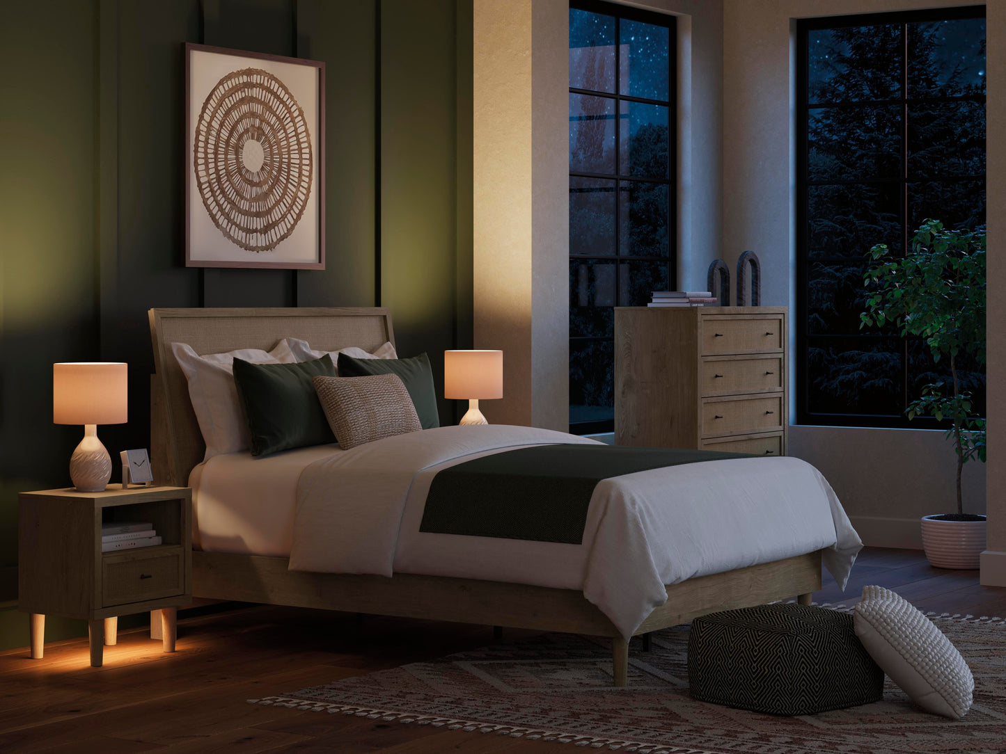 Ashley Cielden Two-tone Nightstand