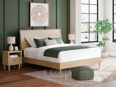 Ashley Cielden Two-tone King Panel Bed