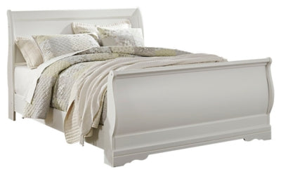 Ashley Anarasia White Queen Sleigh Bed