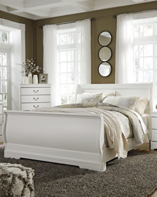 Ashley Anarasia White Queen Sleigh Headboard
