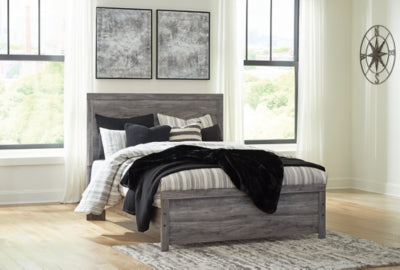 Ashley Bronyan Dark Gray Queen Panel Bed