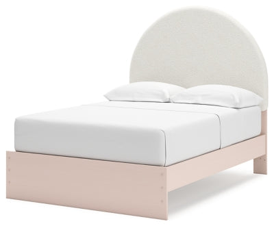 Ashley Wistenpine Blush Full Upholstered Panel Bed