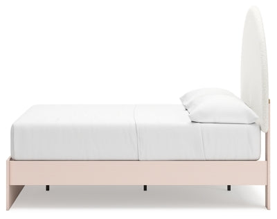 Ashley Wistenpine Blush Full Upholstered Panel Bed