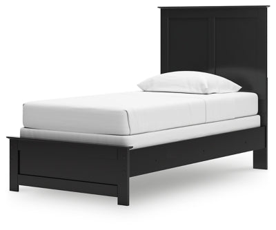 Ashley Maribel Black Twin Panel Bed
