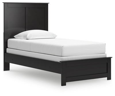 Ashley Maribel Black Twin Panel Bed