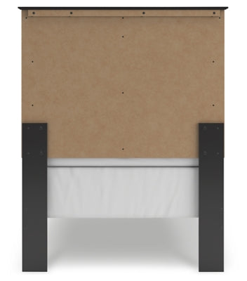 Ashley Maribel Black Twin Panel Bed