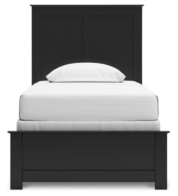 Ashley Maribel Black Twin Panel Bed
