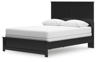 Ashley Maribel Black Queen Panel Bed