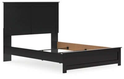 Ashley Maribel Black Queen Panel Bed