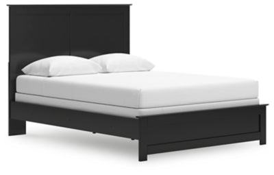 Ashley Maribel Black Queen Panel Bed