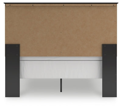 Ashley Maribel Black Queen Panel Bed
