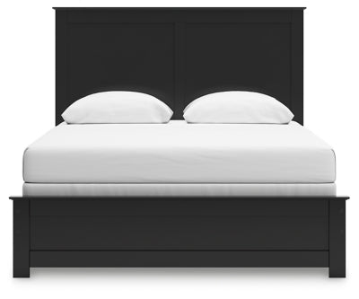Ashley Maribel Black Queen Panel Bed