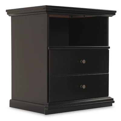 Ashley Maribel Black Nightstand