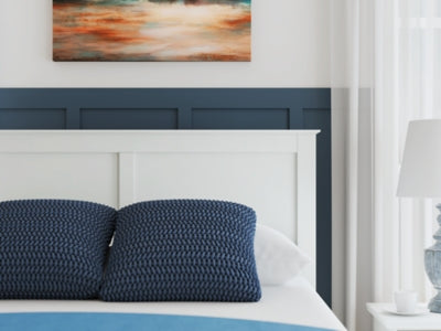 Ashley Bostwick Shoals White Queen Panel Bed